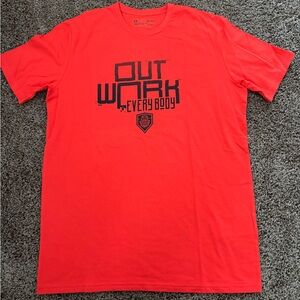 Under Armour HeatGear Men's M Loose Fit Short Sleeve Out Work Everybody Tee EUC